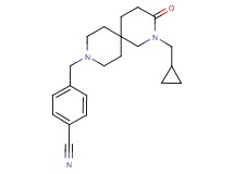 4-{[2-(cyclopropylmethyl)-3-oxo-2,9-diazaspiro[5.5]undec-9-yl]methyl}benzonitrile