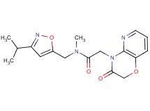 N-[(3-isopropylisoxazol-5-yl)methyl]-N-methyl-2-(3-oxo-2,3-dihydro-4H-pyrido[3,2-b][1,4]oxazin-4-yl)acetamide