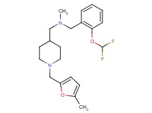 1-[2-(difluoromethoxy)phenyl]-N-methyl-N-({1-[(5-methyl-2-furyl)methyl]-4-piperidinyl}methyl)methanamine