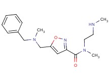 5-{[benzyl(methyl)amino]methyl}-N-methyl-N-[2-(methylamino)ethyl]isoxazole-3-carboxamide