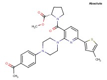 methyl 1-{[2-[4-(4-acetylphenyl)-1-piperazinyl]-6-(4-methyl-2-thienyl)-3-pyridinyl]carbonyl}-L-prolinate