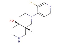 rel-(4aS,8aS)-2-(3-fluoro-4-pyridinyl)octahydro-2,7-naphthyridin-4a(2H)-ol dihydrochloride