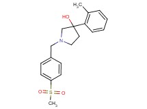 3-(2-methylphenyl)-1-[4-(methylsulfonyl)benzyl]pyrrolidin-3-ol