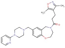 4-[3-(3,5-dimethyl-4-isoxazolyl)propanoyl]-7-{[4-(2-pyridinyl)-1-piperazinyl]methyl}-2,3,4,5-tetrahydro-1,4-benzoxazepine
