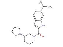 6-isopropyl-2-{[3-(1-pyrrolidinyl)-1-piperidinyl]carbonyl}-1H-indole