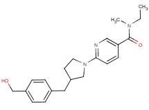 N-ethyl-6-{3-[4-(hydroxymethyl)benzyl]pyrrolidin-1-yl}-N-methylnicotinamide