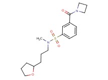 3-(azetidin-1-ylcarbonyl)-N-methyl-N-[3-(tetrahydrofuran-2-yl)propyl]benzenesulfonamide