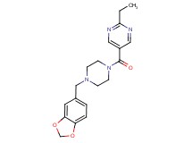 5-{[4-(1,3-benzodioxol-5-ylmethyl)piperazin-1-yl]carbonyl}-2-ethylpyrimidine
