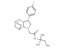 N-(1,1-dimethylpropyl)-2-[(3R*,3aR*,7aR*)-3-(4-fluorophenyl)hexahydro-4,7-ethanopyrrolo[3,2-b]pyridin-1(2H)-yl]acetamide