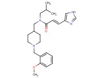 (2E)-3-(1H-imidazol-4-yl)-N-isobutyl-N-{[1-(2-methoxybenzyl)-4-piperidinyl]methyl}acrylamide