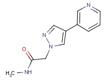 N-methyl-2-(4-pyridin-3-yl-1H-pyrazol-1-yl)acetamide