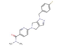 6-[1-(4-fluorobenzyl)-4,6-dihydropyrrolo[3,4-c]pyrazol-5(1H)-yl]-N,N-dimethylnicotinamide