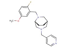 (1S*,5R*)-6-(2-fluoro-5-methoxybenzyl)-3-(4-pyridinylmethyl)-3,6-diazabicyclo[3.2.2]nonane