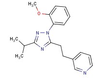 3-{2-[3-isopropyl-1-(2-methoxyphenyl)-1H-1,2,4-triazol-5-yl]ethyl}pyridine