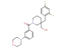 {3-(2,4-difluorobenzyl)-1-[3-(4-morpholinyl)benzoyl]-3-piperidinyl}methanol