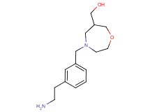 {4-[3-(2-aminoethyl)benzyl]-1,4-oxazepan-6-yl}methanol dihydrochloride