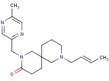 8-[(2E)-2-buten-1-yl]-2-[(5-methyl-2-pyrazinyl)methyl]-2,8-diazaspiro[5.5]undecan-3-one