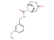 (1S*,6R*)-N-(3-methoxybenzyl)-4-oxo-3,9-diazabicyclo[4.2.1]nonane-9-carboxamide