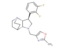 (2R*,3S*,6R*)-3-(2,3-difluorophenyl)-5-[(2-methyl-1,3-oxazol-4-yl)methyl]-1,5-diazatricyclo[5.2.2.0~2,6~]undecane