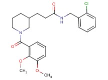 N-(2-chlorobenzyl)-3-[1-(2,3-dimethoxybenzoyl)-3-piperidinyl]propanamide