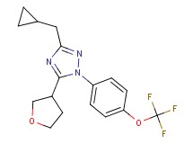 3-(cyclopropylmethyl)-5-(tetrahydrofuran-3-yl)-1-[4-(trifluoromethoxy)phenyl]-1H-1,2,4-triazole