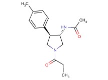 N-[(3S*,4R*)-4-(4-methylphenyl)-1-propionyl-3-pyrrolidinyl]acetamide