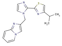2-{[2-(4-isopropyl-1,3-thiazol-2-yl)-1H-imidazol-1-yl]methyl}imidazo[1,2-a]pyridine