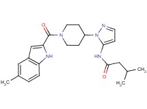 3-methyl-N-(1-{1-[(5-methyl-1H-indol-2-yl)carbonyl]-4-piperidinyl}-1H-pyrazol-5-yl)butanamide