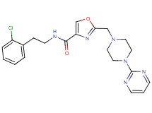 N-[2-(2-chlorophenyl)ethyl]-2-{[4-(2-pyrimidinyl)-1-piperazinyl]methyl}-1,3-oxazole-4-carboxamide