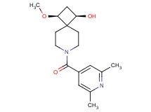 (1R*,3S*)-7-(2,6-dimethylisonicotinoyl)-3-methoxy-7-azaspiro[3.5]nonan-1-ol