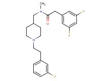 2-(3,5-difluorophenyl)-N-({1-[2-(3-fluorophenyl)ethyl]-4-piperidinyl}methyl)-N-methylacetamide