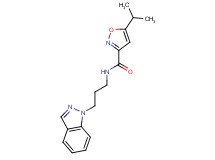 N-[3-(1H-indazol-1-yl)propyl]-5-isopropyl-3-isoxazolecarboxamide
