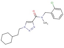 N-(2-chlorobenzyl)-1-(2-cyclohexylethyl)-N-methyl-1H-1,2,3-triazole-4-carboxamide