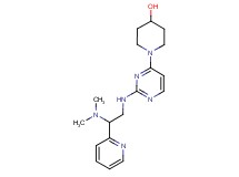 1-(2-{[2-(dimethylamino)-2-pyridin-2-ylethyl]amino}pyrimidin-4-yl)piperidin-4-ol