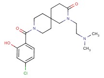 9-(4-chloro-2-hydroxybenzoyl)-2-[2-(dimethylamino)ethyl]-2,9-diazaspiro[5.5]undecan-3-one