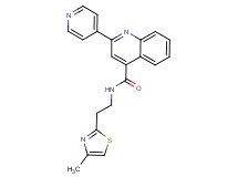 N-[2-(4-methyl-1,3-thiazol-2-yl)ethyl]-2-(4-pyridinyl)-4-quinolinecarboxamide