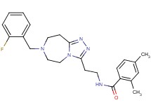 N-{2-[7-(2-fluorobenzyl)-6,7,8,9-tetrahydro-5H-[1,2,4]triazolo[4,3-d][1,4]diazepin-3-yl]ethyl}-2,4-dimethylbenzamide