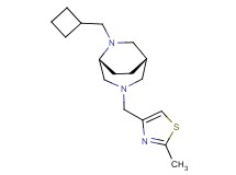 (1S*,5R*)-6-(cyclobutylmethyl)-3-[(2-methyl-1,3-thiazol-4-yl)methyl]-3,6-diazabicyclo[3.2.2]nonane