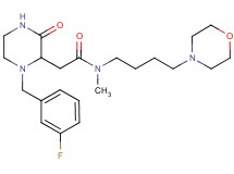 2-[1-(3-fluorobenzyl)-3-oxo-2-piperazinyl]-N-methyl-N-[4-(4-morpholinyl)butyl]acetamide
