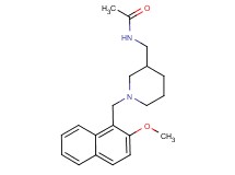 N-({1-[(2-methoxy-1-naphthyl)methyl]piperidin-3-yl}methyl)acetamide