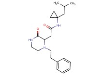 N-(1-isobutylcyclopropyl)-2-[3-oxo-1-(2-phenylethyl)-2-piperazinyl]acetamide