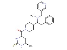 (4R*,6S*)-4-methyl-6-[(4-{1-[methyl(3-pyridinylmethyl)amino]-2-phenylethyl}-1-piperidinyl)carbonyl]tetrahydro-2(1H)-pyrimidinethione
