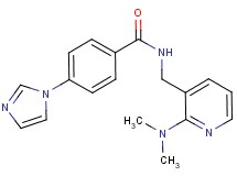 N-{[2-(dimethylamino)-3-pyridinyl]methyl}-4-(1H-imidazol-1-yl)benzamide