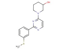 1-{2-[3-(methylthio)phenyl]pyrimidin-4-yl}piperidin-3-ol