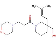 {3-(3-methyl-2-buten-1-yl)-1-[3-(4-morpholinyl)propanoyl]-3-piperidinyl}methanol