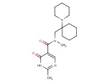 N,2-dimethyl-6-oxo-N-{[1-(1-piperidinyl)cyclohexyl]methyl}-1,6-dihydro-5-pyrimidinecarboxamide