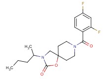 8-(2,4-difluorobenzoyl)-3-(1-methylbutyl)-1-oxa-3,8-diazaspiro[4.5]decan-2-one