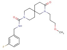 N-(3-fluorobenzyl)-2-(3-methoxypropyl)-3-oxo-2,9-diazaspiro[5.5]undecane-9-carboxamide