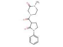 1-methyl-4-[(2-oxo-1-phenyl-3-pyrrolidinyl)carbonyl]-2-piperazinone