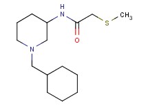 N-[1-(cyclohexylmethyl)-3-piperidinyl]-2-(methylthio)acetamide